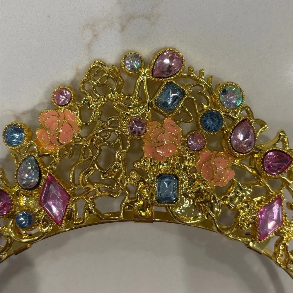 Princess Aurora WDW parks Sleeping Beauty Gold Gemstone Headband tiara